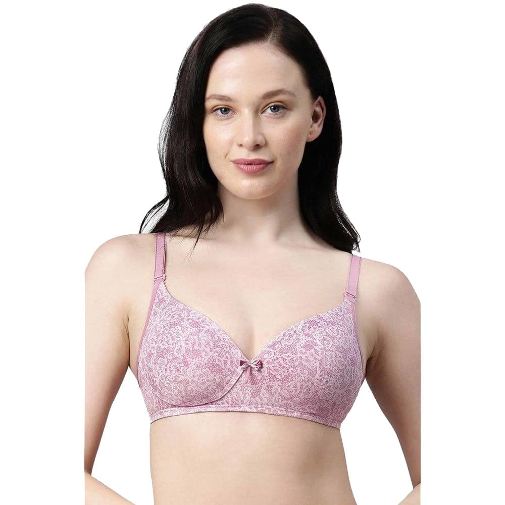 Enamor Non-Wired Racerback Strap Lightly Padded Womens T-Shirt Bra (Wild WASH, 38C)