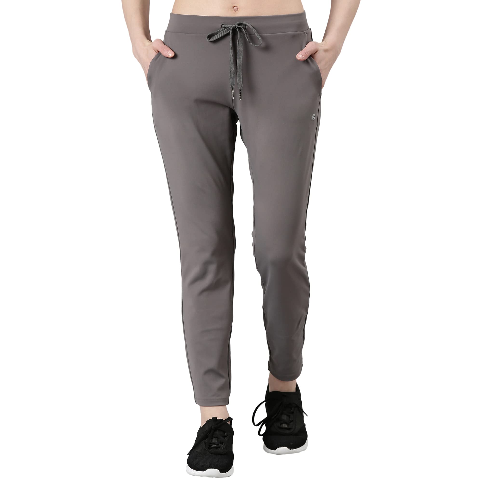 Enamor Women's Relaxed Track Pants (E068_Castle Rock_S)