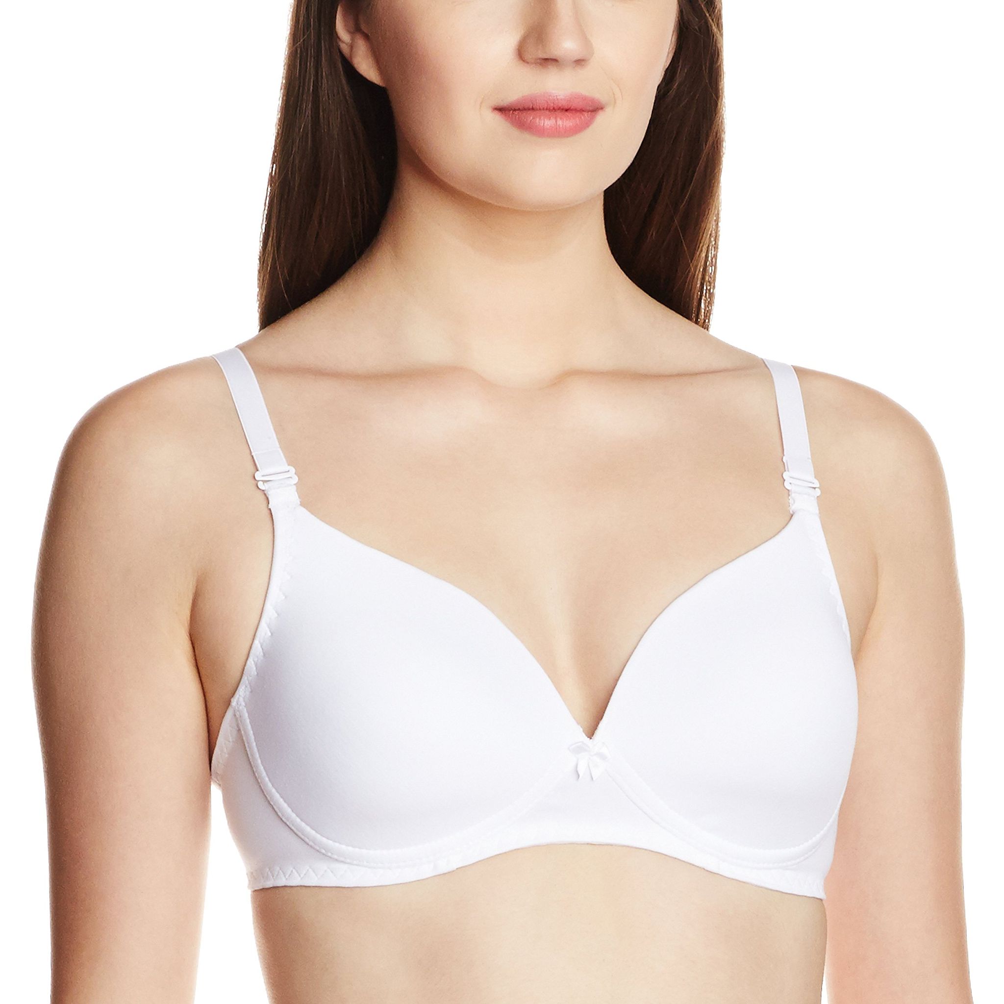 Enamor A071 T-Shirt Cotton Bra - Full Support • Padded • Wirefree • Detachable Straps White
