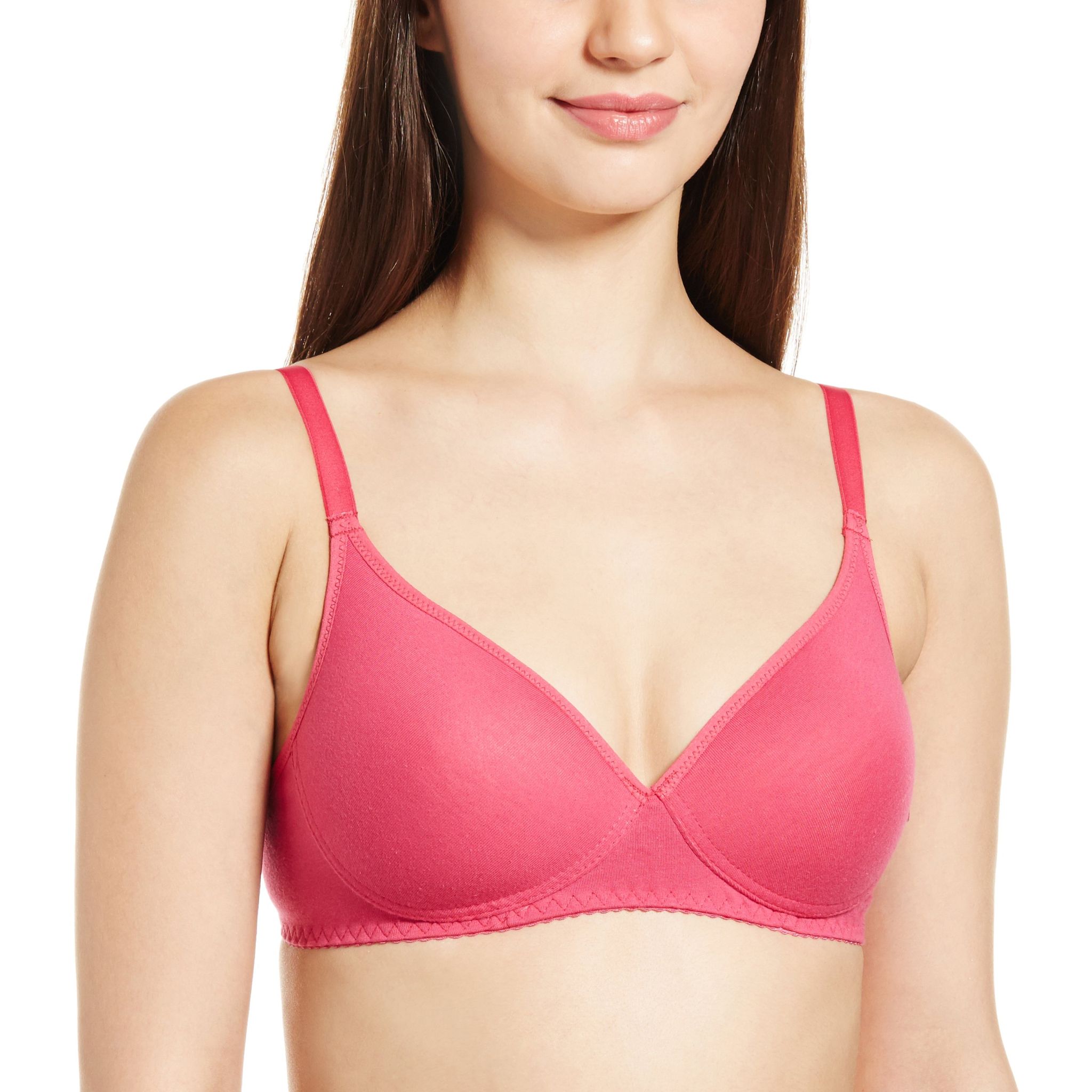 Enamor Women's Non-Wired Bra -32B (Raspberry Sorbet)