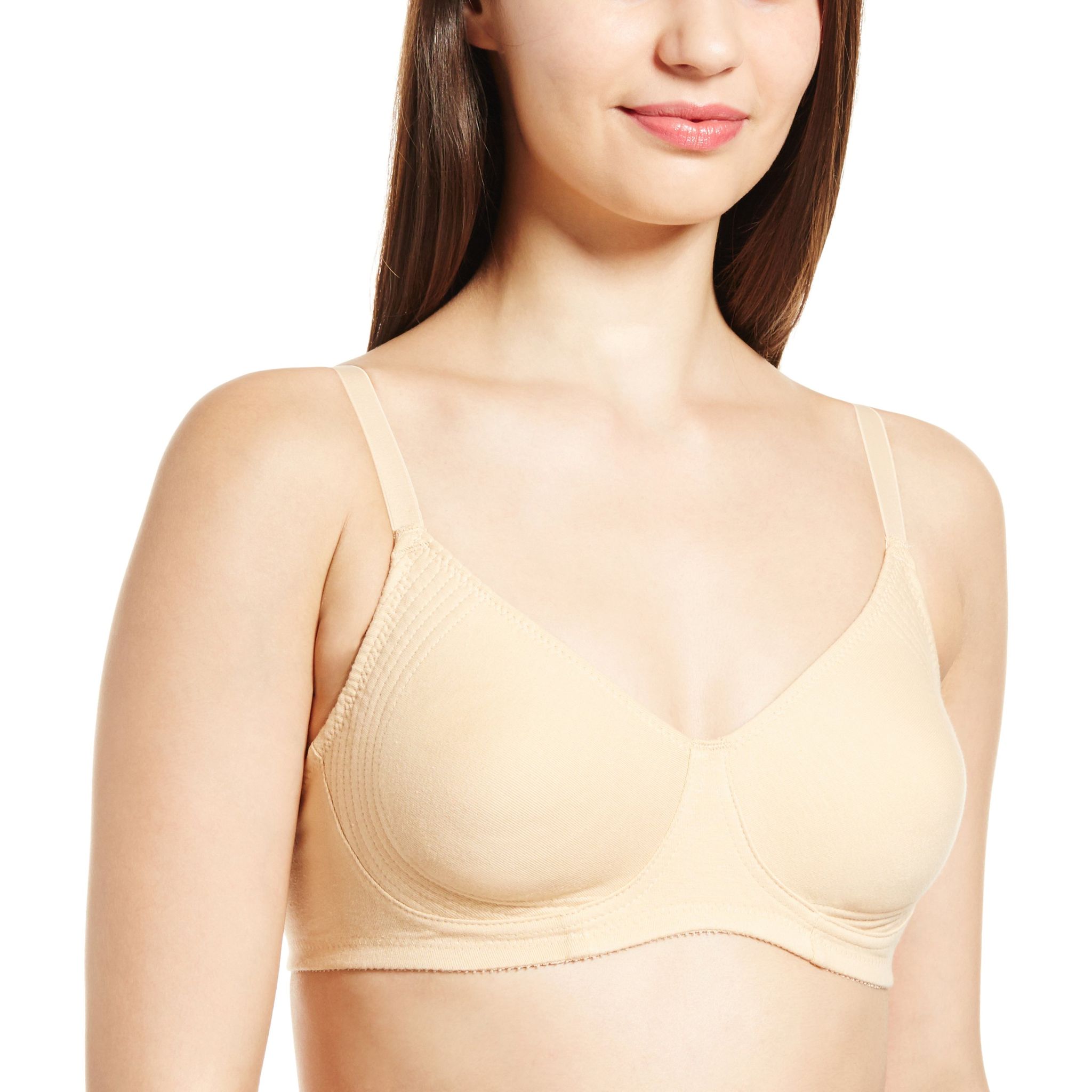 Enamor Women's Non-Wired Bra -36B (Skin)
