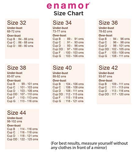 Enamor Women's F038 T-Shirt Bra RED/Skin_32D