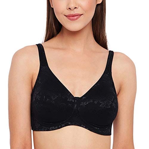 Enamor Women Nylon Non-Padded Bra (BLACK_40B)