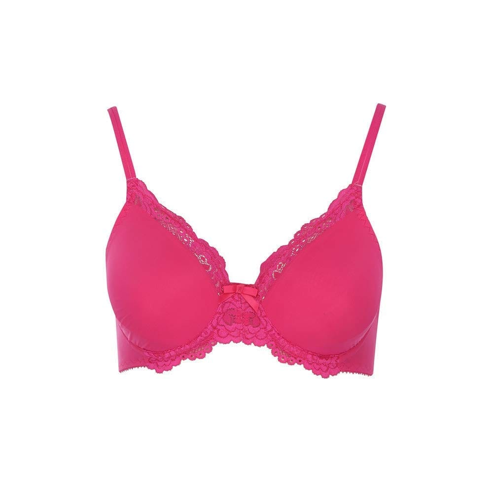 Enamor Non-Padded Wired Plunge Bra (F063_Magenta Thai_32C)