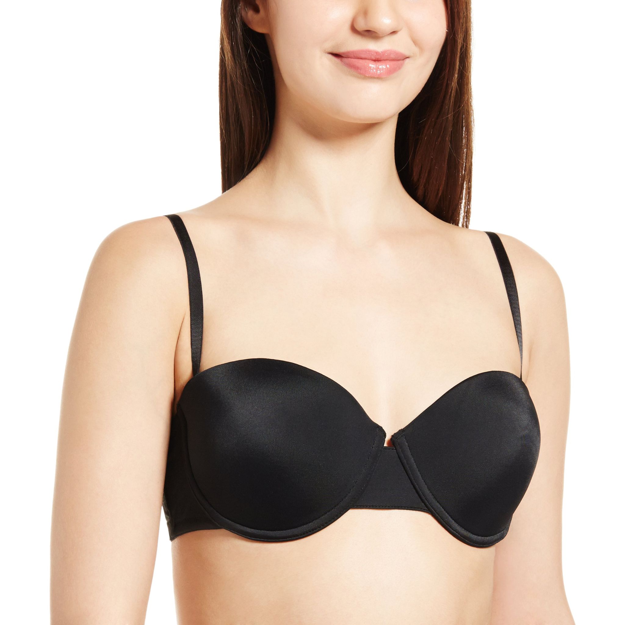 Enamor Women's Strapless Bra -34B (Black)