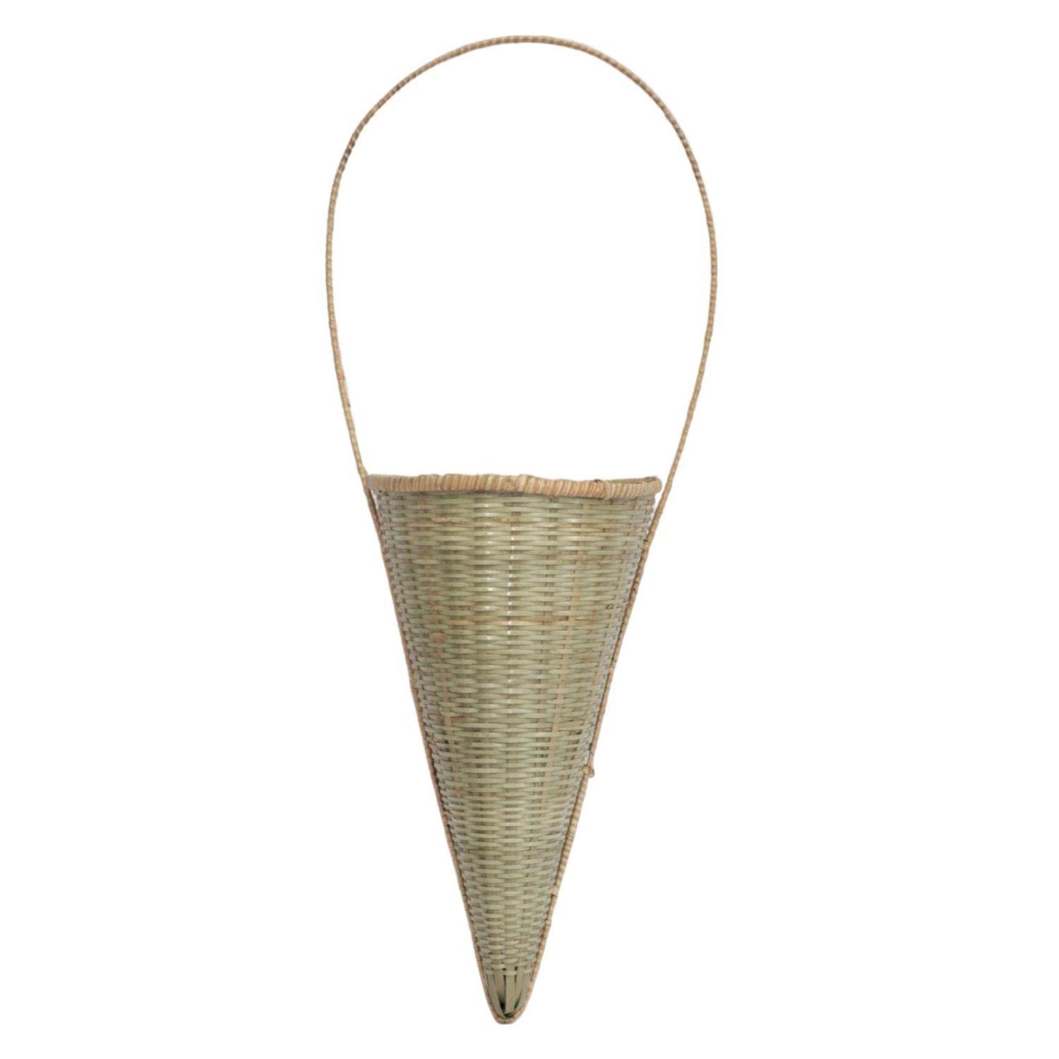 Hand Crafted Bamboo Mini Cone Basket