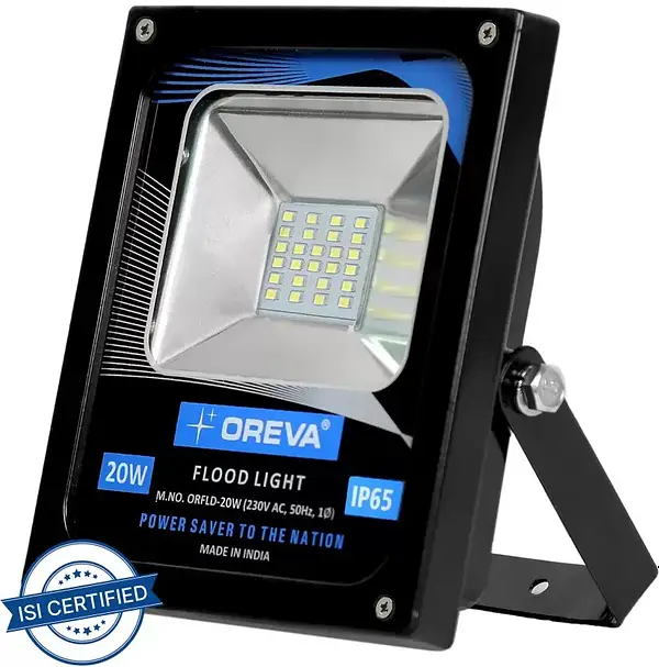 OREVA 20WATT LED FLOOD LIGHT ALUMINIUM BODY WATERPROOF 6500K (2 YRS WARRANTY)