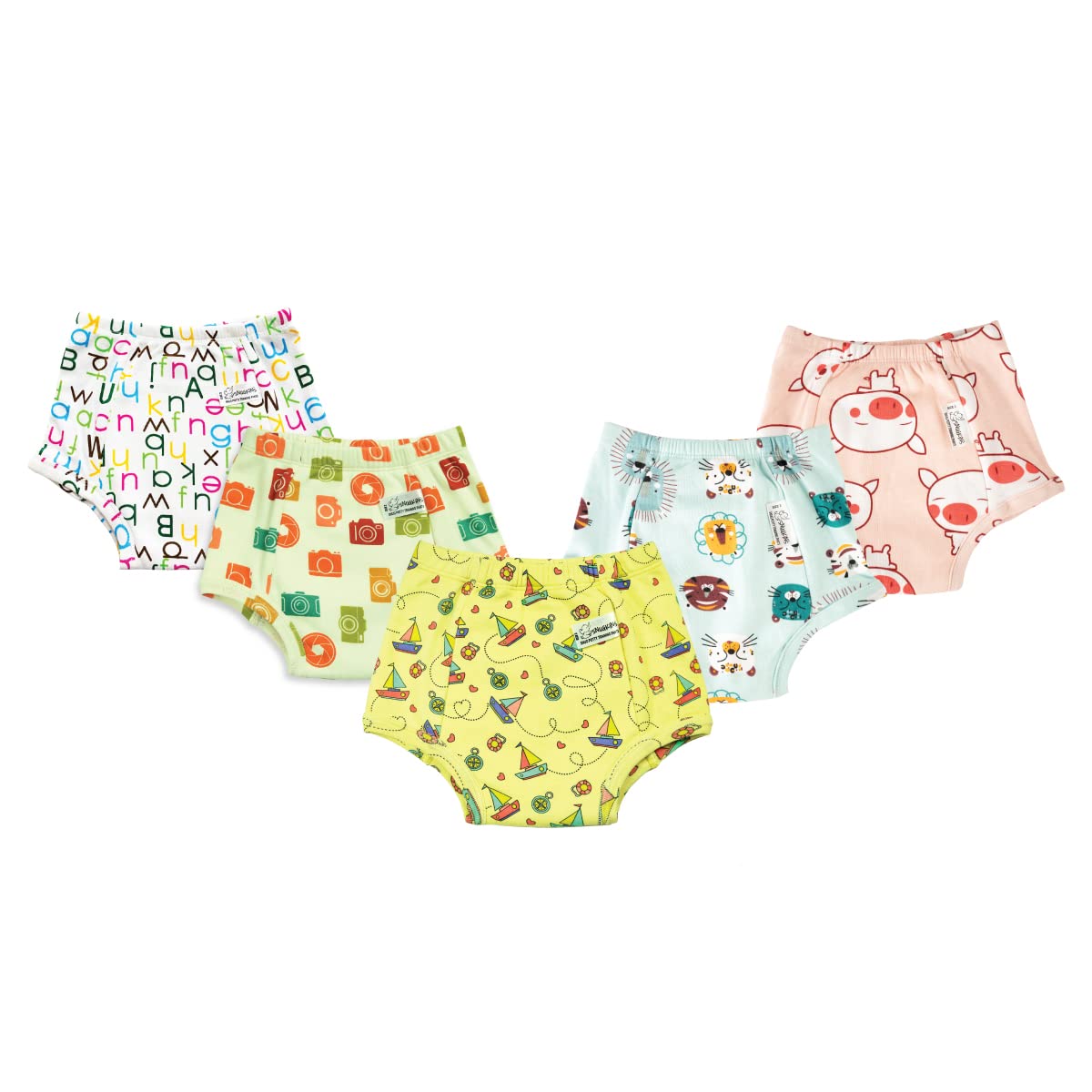 Snugkins - Snug Potty Training Pull-up Pants for Kids.100% Cotton. (Size 2, Fits 2 years � 3 years) - Pack of 5