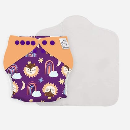 Snugkins -New Age Reusable, Waterproof & Washable Cloth Diapers for Babies (0-2 years).Contains 1 Diaper, 1 Wet-Free Organic Cotton Pad. Fits 5kg - 14kg babies - RAINBOWROAR Snugkins -New Age Reusable, Waterproof & Washable Cloth Diapers for Babies (0-2 years).Contains 1 Diaper, 1 Wet-Free Organic Cotton Pad. Fits 5kg - 14kg babies - RAINBOWROAR