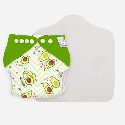 Snugkins -New Age Reusable, Waterproof & Washable Cloth Diapers for Babies (0-2 years).Contains 1 Diaper, 1 Wet-Free Organic Cotton Pad. Fits 5kg - 14kg babies - AVOCUDDLE Snugkins -New Age Reusable, Waterproof & Washable Cloth Diapers for Babies (0-2 years).Contains 1 Diaper, 1 Wet-Free Organic Cotton Pad. Fits 5kg - 14kg babies - AVOCUDDLE