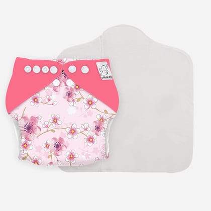 Snugkins -New Age Reusable, Waterproof & Washable Cloth Diapers for Babies (0-2 years).Contains 1 Diaper, 1 Wet-Free Organic Cotton Pad. Fits 5kg - 14kg babies - SAKURA Snugkins -New Age Reusable, Waterproof & Washable Cloth Diapers for Babies (0-2 years).Contains 1 Diaper, 1 Wet-Free Organic Cotton Pad. Fits 5kg - 14kg babies - SAKURA