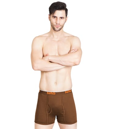 NRG Mens Cotton Assorted Colour Without Pocket Trunks ( Pack of 1 Light Brown ) G11