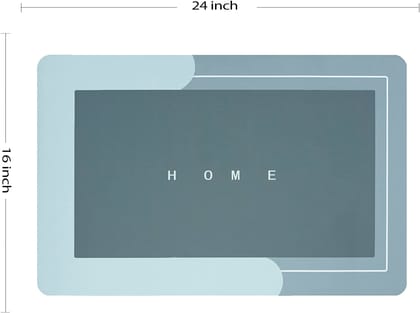 AYUS Water Absorbing Mat for Bathroom -Super Absorbent Quick Dry Rubber Backed Anti-Slip Floor Mat - Non Slip Bath mat 40x60 cm