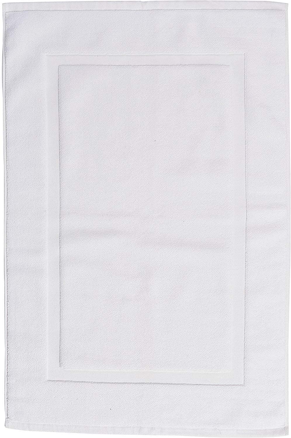 AYUS 1200 GSM Machine Washable 20 inch x 34 inch Bath Mats, Luxury Hotel & Spa Quality, Ringspun Cotton, Maximum Softness & Absorbency Home Textile, White,Pack of (2)