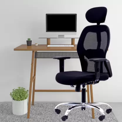 Back Gaming & Computer Revolving Chair Mesh Office Adjustable Arm Chair (Black) Back Gaming & Computer Revolving Chair Mesh Office Adjustable Arm Chair (Black)