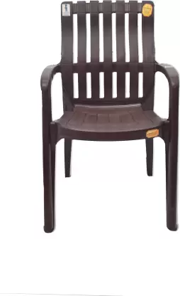 Anmol Orthopaedic high back chair with Matt & gloss pattern Plastic Living Room Chair (Finish Color - Brown, Pre-assembled) Anmol Orthopaedic high back chair with Matt & gloss pattern Plastic Living Room Chair (Finish Color - Brown, Pre-assembled)