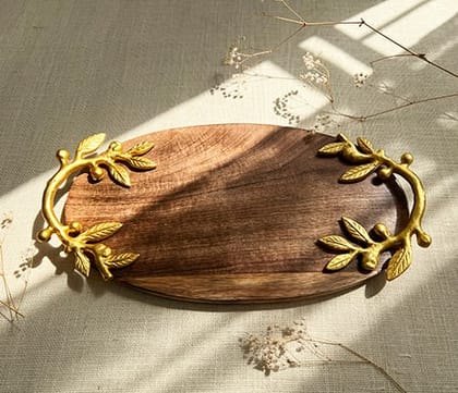 Wooden Leaf Tray