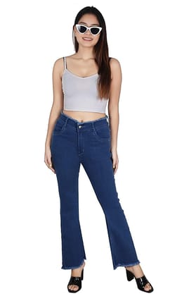 FINBEAT Denim Bell Bottom Jeans 1211 for Women  Regular Fit