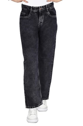 FINBEAT Jeans Pattern Straight Basic Belt Basic Bottom Jeans