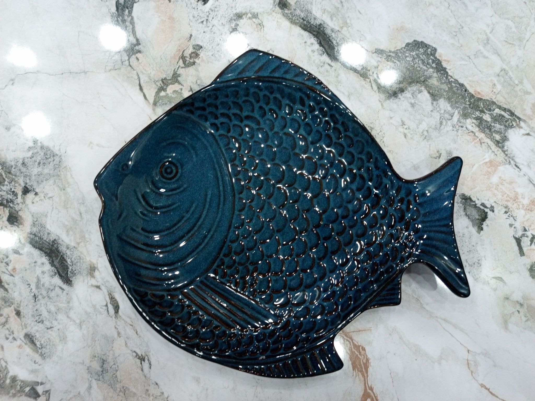 Melamine Fish Shaped Ceramic Serving Plates