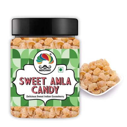 Mr. Merchant Dry Sweet Amla (300g) (Indian Gooseberry)-  Natural, No Added Preservatives, Source of Vitamin C, Traditional Recipe