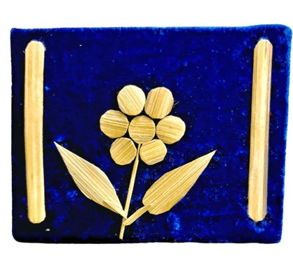 Jhulki Bamboo Flower Scenery (Dark Blue)