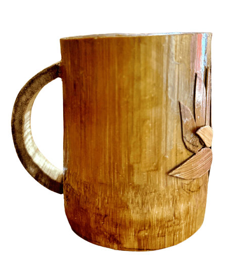 Jhulki Bamboo Cup - Lotus Pattern