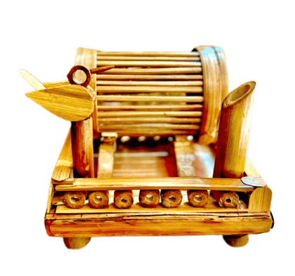 Jhulki Bamboo Mobile Stand With Pen Holder