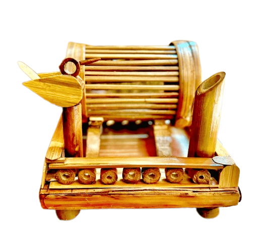 Jhulki Bamboo Mobile Stand With Pen Holder