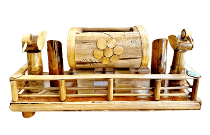 Jhulki Bamboo Mobile Sound Booster & Pen Stand