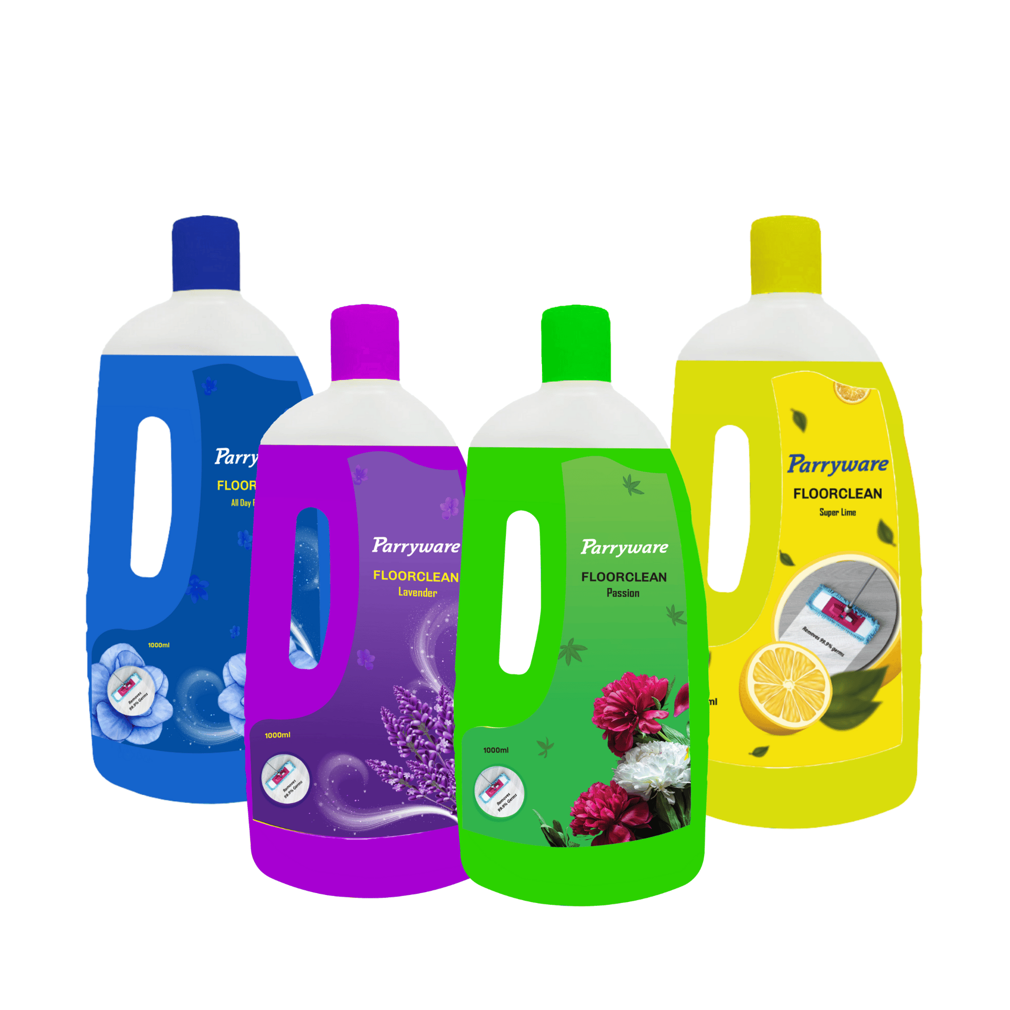 Parryware Floorclean Floor Cleaner 500 ml (Pack of 4)