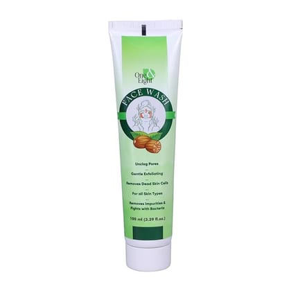 One & Eight Ayurvedic Face Wash for All Skin Types| Gentle Exfoliating| Unclog Pores| Removes Dead Skin Cells| Removes Impurities & Fights with Bacteria One & Eight Ayurvedic Face Wash for All Skin Types| Gentle Exfoliating| Unclog Pores| Removes Dead Skin Cells| Removes Impurities & Fights with Bacteria