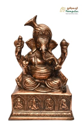 POOMPUHAR BLACKMETAL 17 INCH GANESH POOMPUHAR BLACKMETAL 17 INCH GANESH