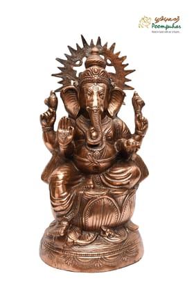 POOMPUHAR BLACKMETAL  15 INCH GANESH
