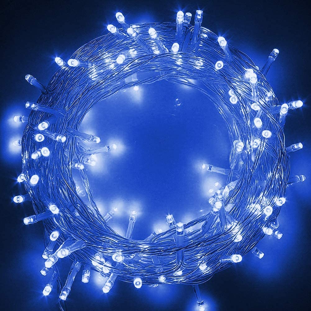 F C Fancy Creation 12 Meter LED Pixel String Light 40 ft/Heavy Duty Copper Led Pixel String Light Rice String-Pack of 1-Blue