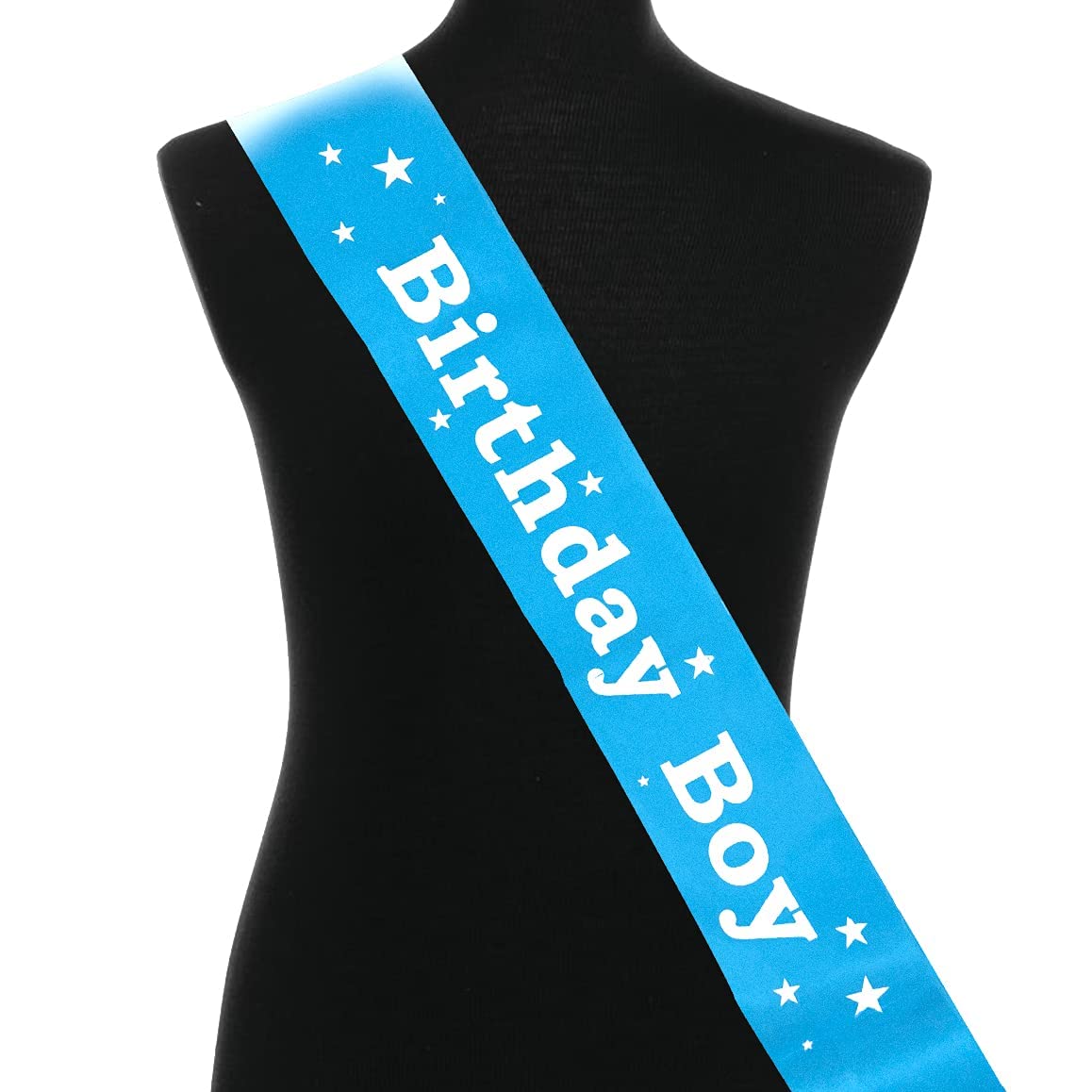 F C Fancy Creation Blue Premium Satin Birthday Boy Sash/Birthday Sash for Kids/Birthday Decoration Items for Boys - Suitable for All Ages