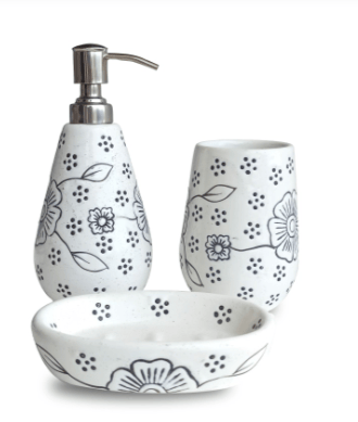 Ceramic Unique Designed Bathroom Accessories Set