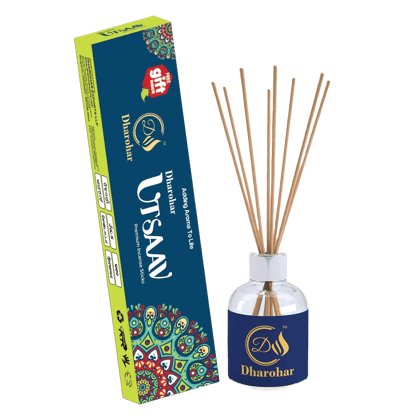 UTSAAV - Natural Incense Sticks| 100% Organic | Agarbatti for pooja | Low Smoke Incense Sticks | Long Lasting Incense Sticks ( 100 GMS)