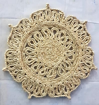 Jute Mat Dining Table