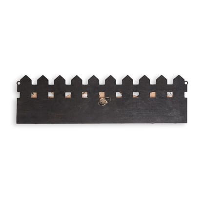 Tisser Artisans Warli Wooden Name Plate Multicolour Tisser Artisans Warli Wooden Name Plate Multicolour