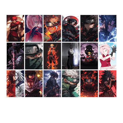 Naruto Poster Set Of 18 - Legends Of The Shinobi Posters Naruto Poster Set Of 18 - Legends Of The Shinobi Posters