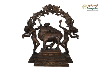 12IN KRISHNA WITH COW,LADY