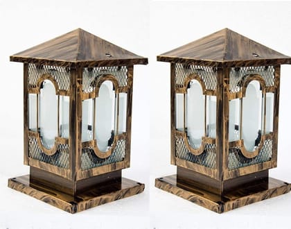 Axutum Golden Antique gate Light Pack of 2(Golden) Axutum Golden Antique gate Light Pack of 2(Golden)