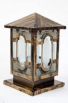 Axutum Store Antique Design Gate/Garden/Outdoor Lamp Lights for Home for Poles and Pillars (Golden)-AC/DC Axutum Store Antique Design Gate/Garden/Outdoor Lamp Lights for Home for Poles and Pillars (Golden)-AC/DC