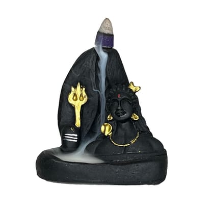 Aaradhak Lord Shiva Smoke Fountain Incense Burner with Free 10 Backflow Incense Cones Sticks Aaradhak Lord Shiva Smoke Fountain Incense Burner with Free 10 Backflow Incense Cones Sticks