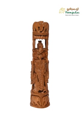 SANDALWOOD 8 INCH AMBARI ELEPHANT