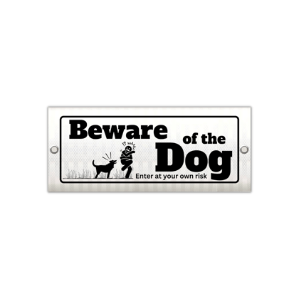 BEWARE OF THE DOG, GATE SIGNBOARD Reflective Signboard