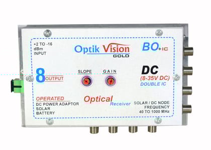 Optik vision gold Optical Receiver, DC Node 8 Output {8 to 35 Volt} Reverse DC