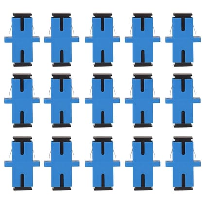 OVG SC/UPC Fiber Optic Adapter ( Pack of 15 pcs ) Simplex Single-mode SC/UPC Connector for Reliable Fiber Optic Connections