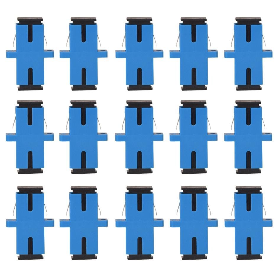 OVG SC/UPC Fiber Optic Adapter ( Pack of 15 pcs ) Simplex Single-mode SC/UPC Connector for Reliable Fiber Optic Connections